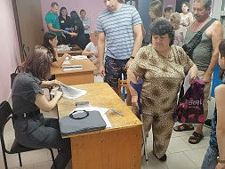 Рабочий визит в пункт временного размещения представителей управления верховного комиссара ООН по делам беженцев.